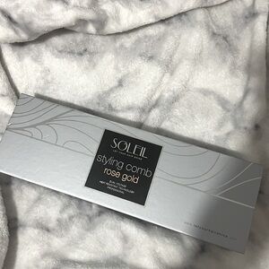 Soleil styling comb heat brush in rose gold